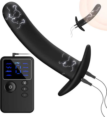 Electro Shock Anal Vibrator Butt Plug Prostate Massage with 9 Modes & 19 Intensities