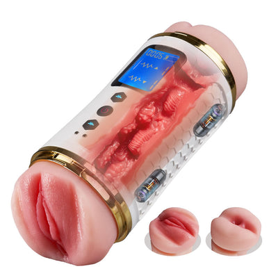 Entraîneur d'endurance vibrant double extrémité Edging Retard & Renforceur d'endurance Ma