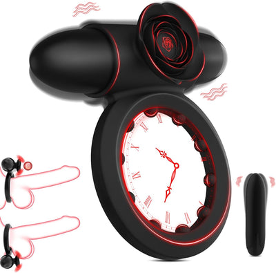 Anneau Penien Vibrant Sex Toýs Homme Couple - Anneaux de Pénis avec Vibromasseur Bullet, Anneau Vibrant Pénis Homme avec 10 Modes de Vibration pour Stimulation Testicules Clitoris Sex Toys Couple