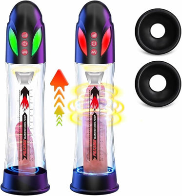 Pompe à Pénis Sex Toýs Homme - Pompe d'agrandissement du Pénis avec 4 Pression et 4 Modes D'aspiration,Pompe à Pénis Électrique Masturbateurs Masculins Sex Toys pour Hommes Pompe a Pénis pour Homme