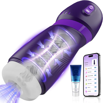 Masturbateurs Masculins Sex Toýs Homme Vaginette Ultra Réaliste avec 9 Modes vibration Et Succion Masturbâteur Homme Mains Libres Sex Toys APP Control Vibration 3D Silicone Sextoyse Sextoy homme