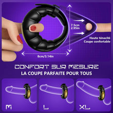 Load image into Gallery viewer, Anneau Vibrant Pénis Homme Sex Toys - App Vibromasseur Cockringe Hommes Reglable,Sex Toýs Homme Anneaux de Pénis avec 10 Modes de Vibration,Sextoy Objet Sexuelle Adulte Couple pour faire L'amour